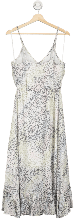Rails White Frida Linen Mix Dress - Rainbow Cheetah UK S