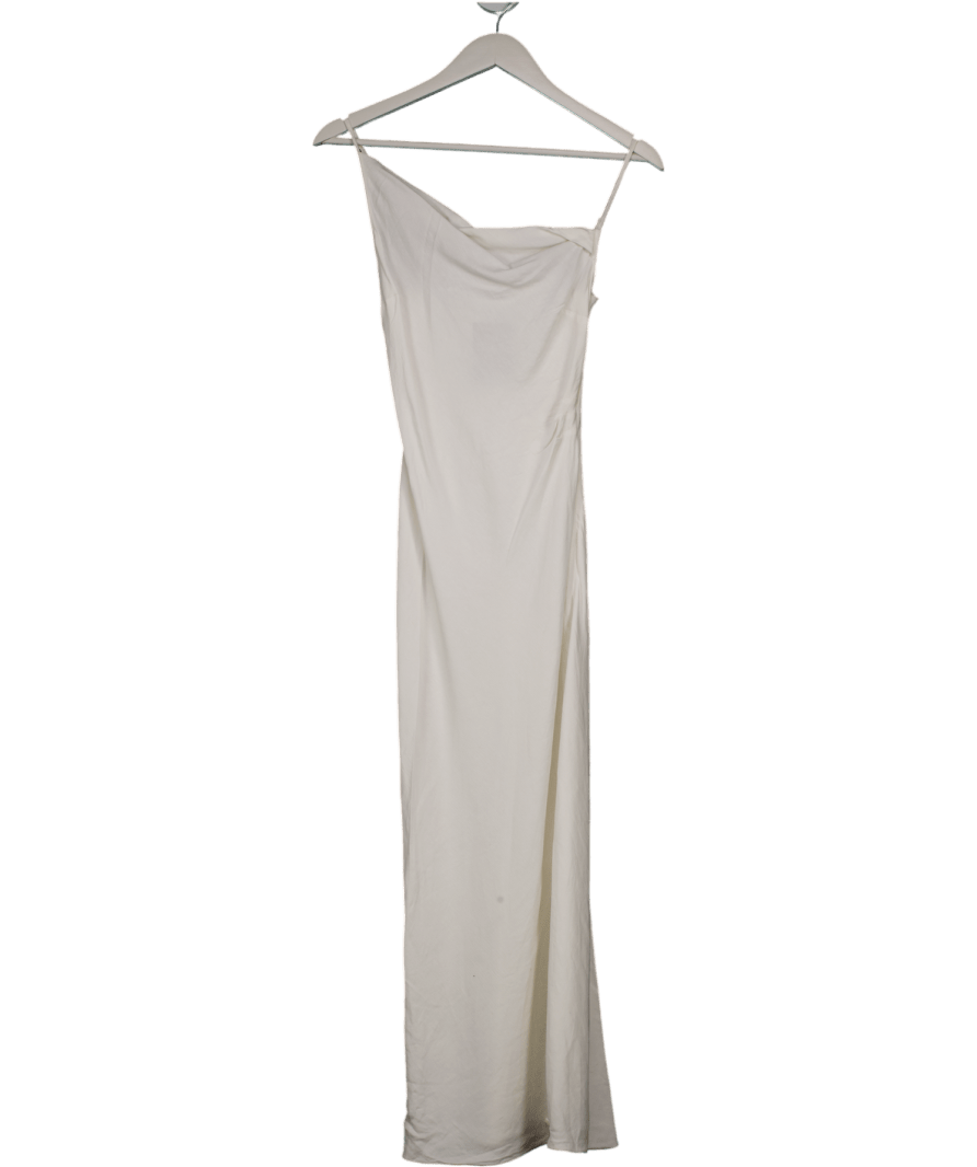 Rails White Linen Blend Midi Dress UK XS - Reliked