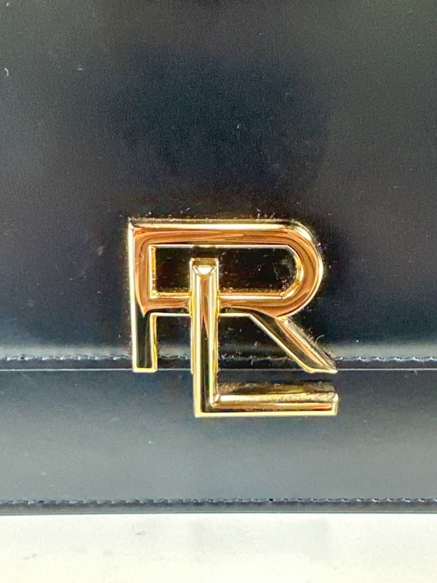 Ralph Lauren Black RL 888 Box Calfskin Top Handle Bag with