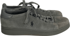 Ralph Lauren Grey Wilton Suede Trainers UK 9 EU 43