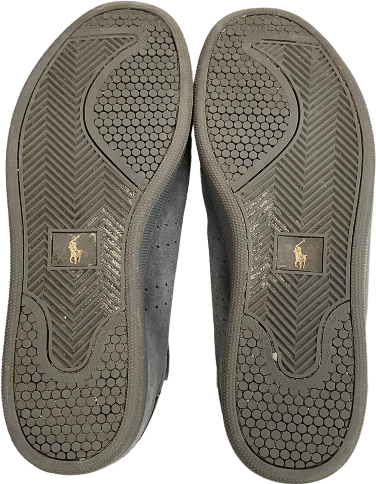 Ralph Lauren Grey Wilton Suede Trainers UK 9 EU 43 👞 - Reliked