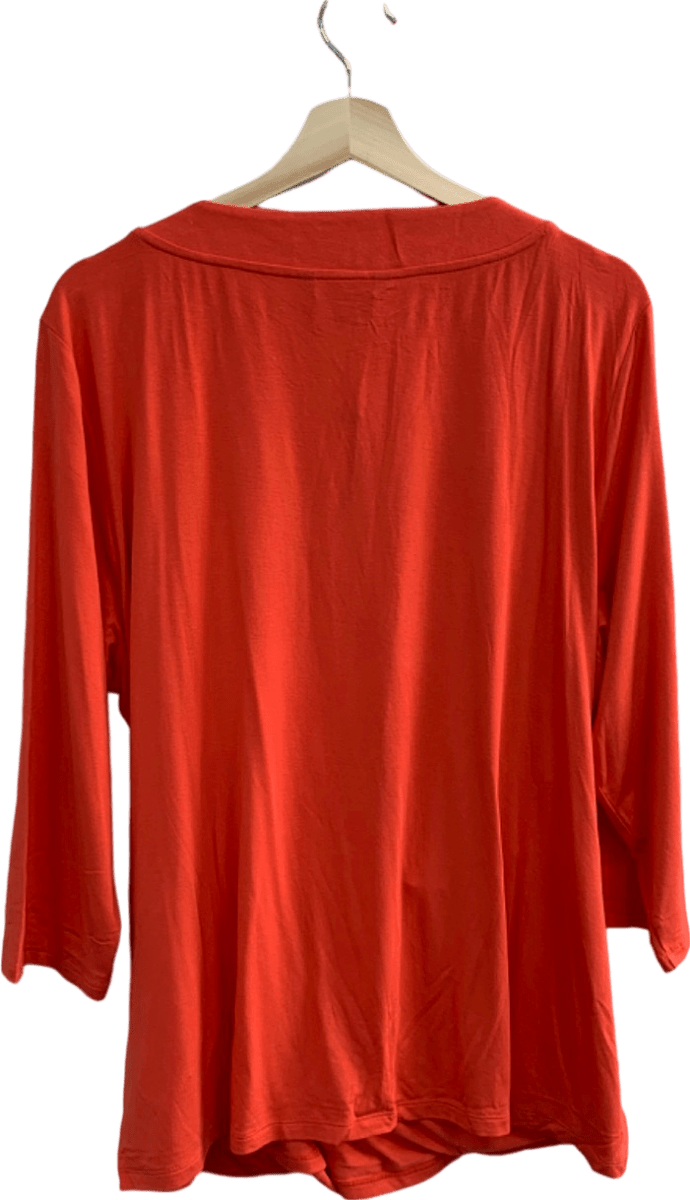 Ralph Lauren Orange Alayja 3/4 Knit Top XXXL - Reliked