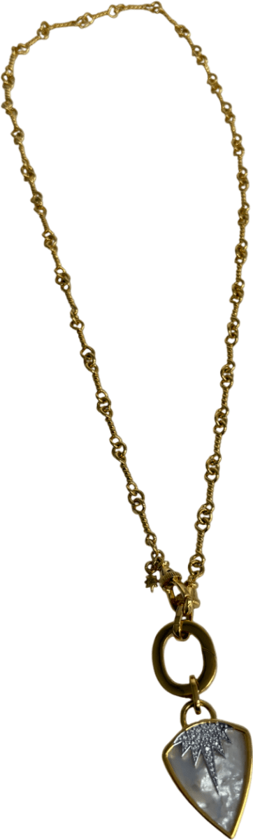 Raven James 18k gold plated Jumana Pendant Necklace - Reliked