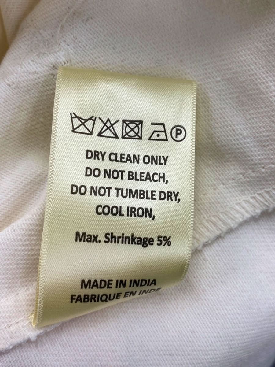 Rdalamal Cream Embroidered Shirt UK L - Reliked