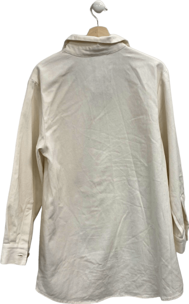 Rdalamal Cream Embroidered Shirt UK L - Reliked