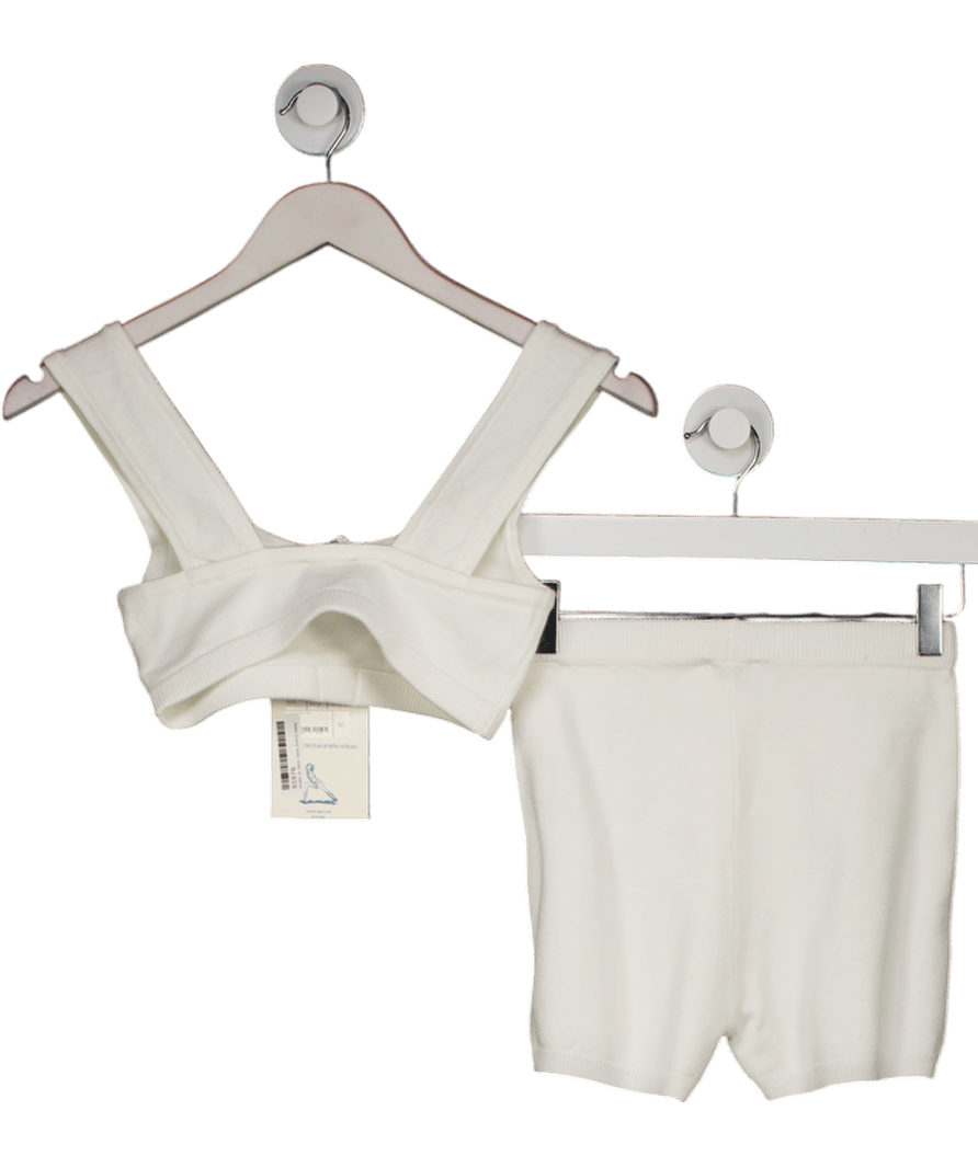 Re - layer White The Knitted Bra UK S - Reliked