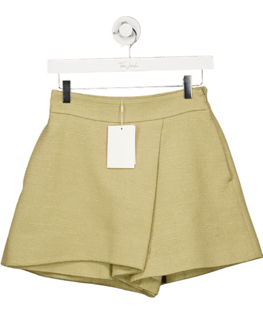 RECTO Beige Wrap Detail Culotte Tweed Pants UK S - Reliked