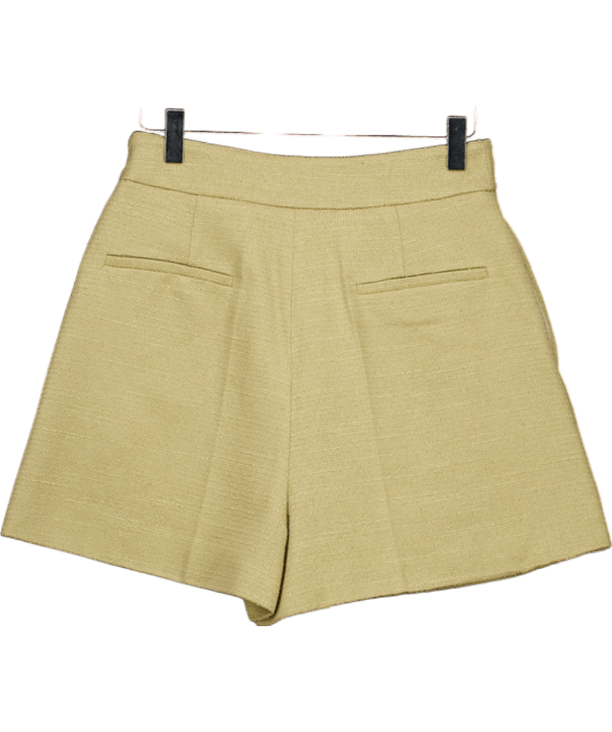 RECTO Beige Wrap Detail Culotte Tweed Pants UK S - Reliked