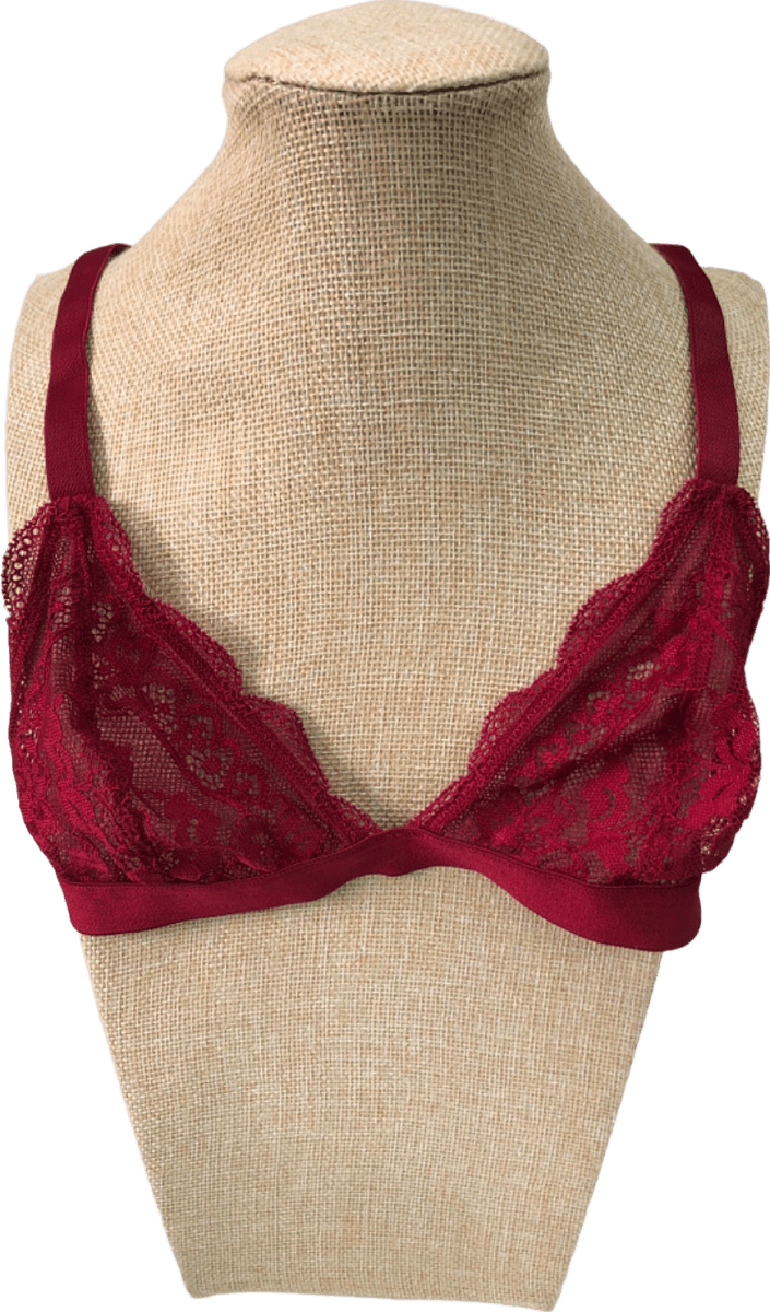 Red Lace Bralette XS - S - Reliked