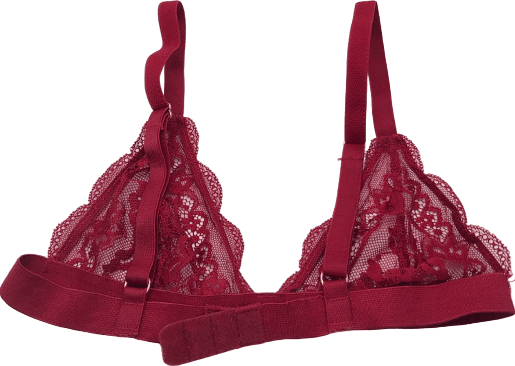 Red Lace Bralette XS - S - Reliked