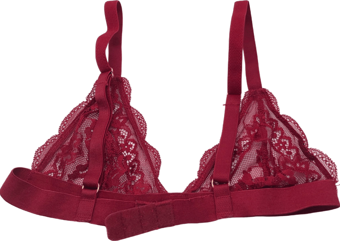 Red Lace Bralette XS - S - Reliked