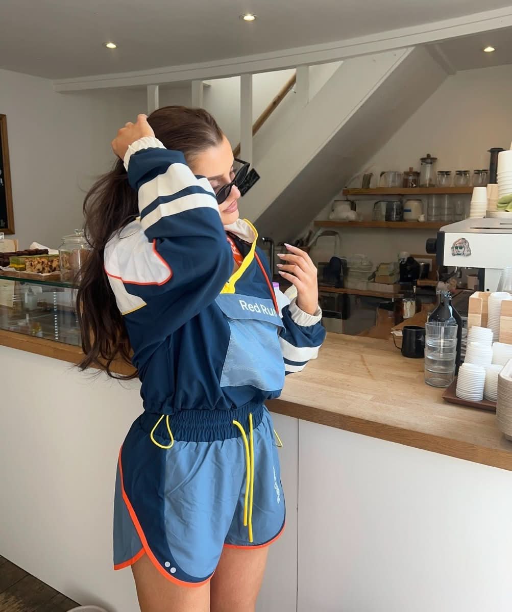 red run Blue Activewear Muse Windbreaker UK L - Reliked