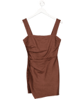 Reformation Brown Kerrigan Linen Dress US4 UK 8 - Reliked