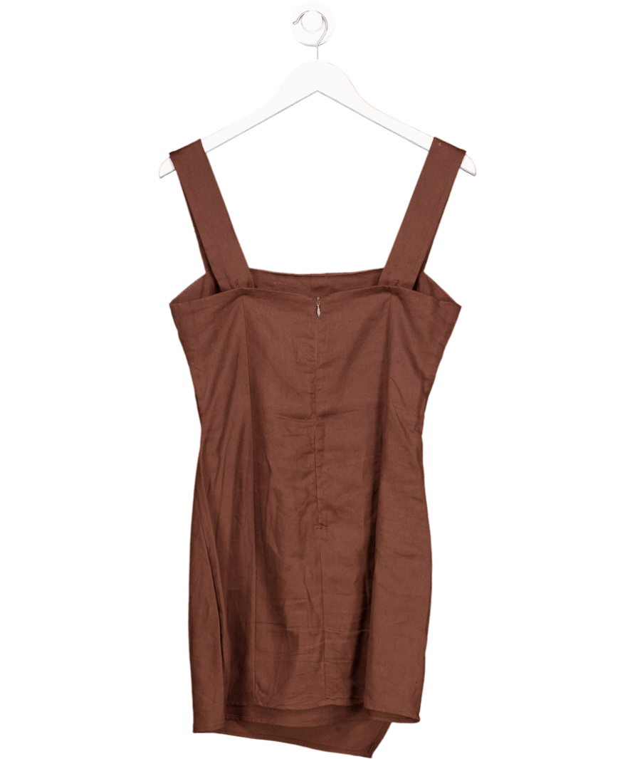 Reformation Brown Kerrigan Linen Dress US4 UK 8 - Reformation / Brown / UK 8 Reformation Brown Kerrigan Linen Dress US4 UK 8 - Reformation / Brown / UK 8