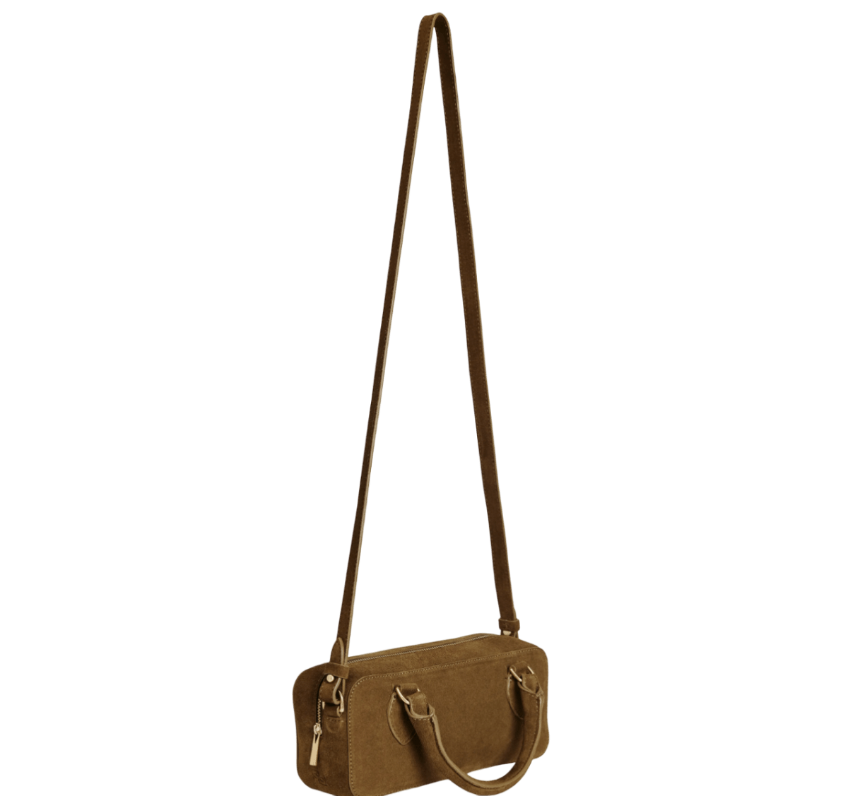 Reformation Brown Tan Suede Patrizia Crossbody Bag - Reliked