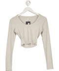 Reformation Grey Ribbed Top UK XS - Reliked