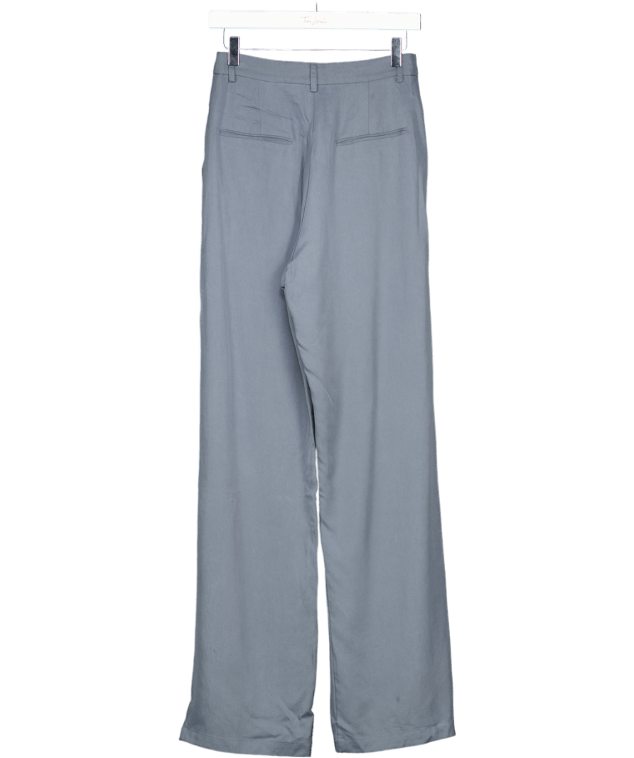 Reformation Mason Trousers Slate Grey Us4 UK 8 - Reliked