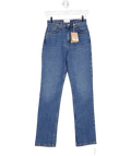 Reformation Mid Blue Jax Stretch High Rise Straight Jeans W24 - Reliked