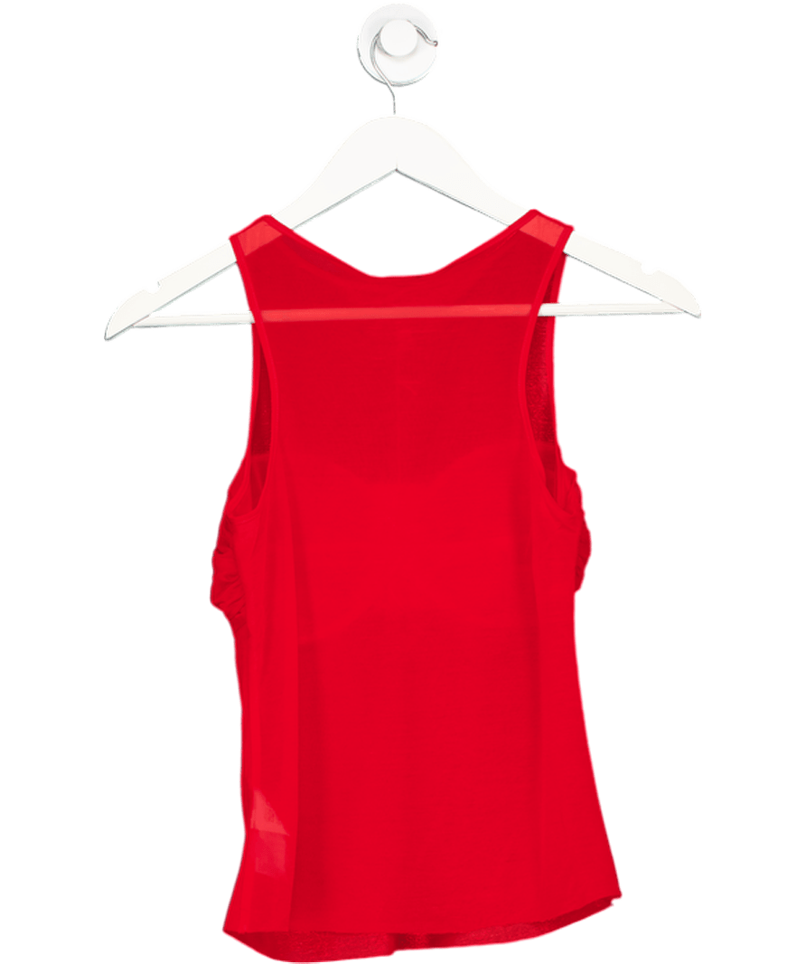 Reformation Red Rose Knit Top UK S - Reliked