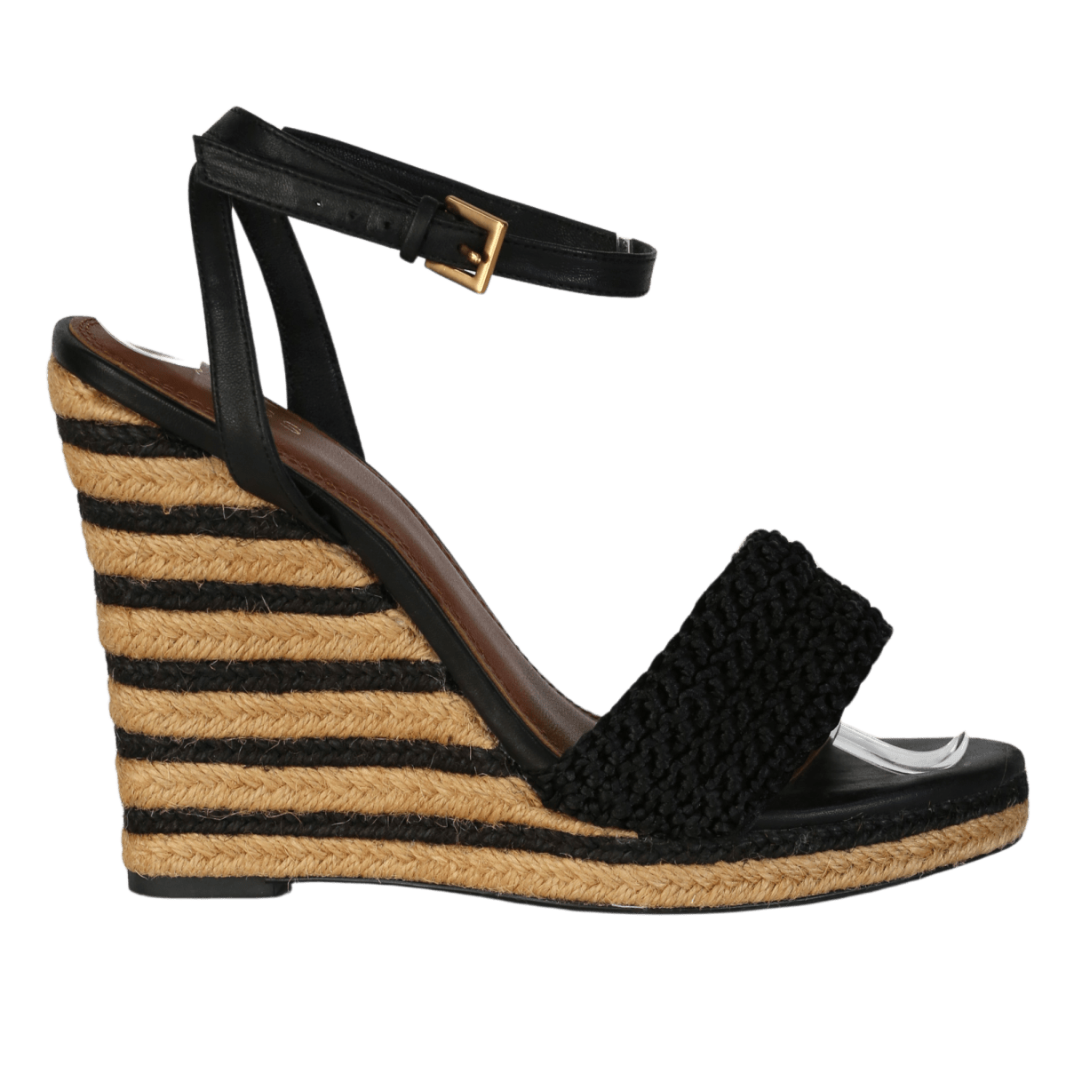 REISS Black / beige Selene Wedge sandals UK 5 EU 38 👠 - Reliked
