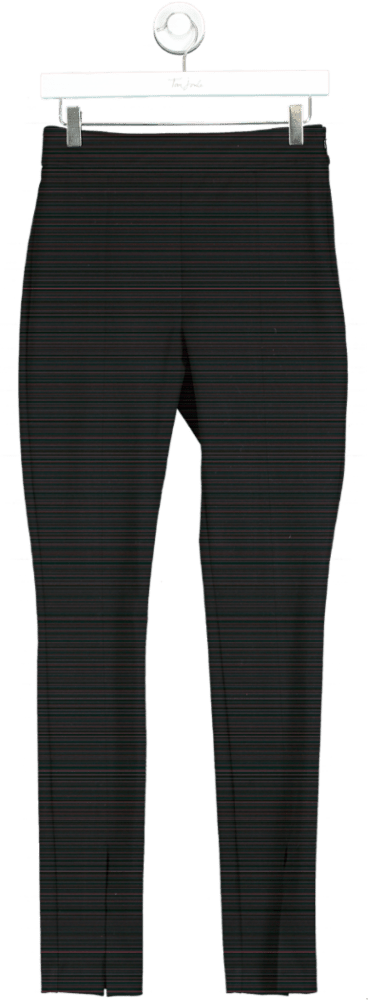 REISS Black Jayne Skinny Fit Split Front Trousers UK 6 - Reliked