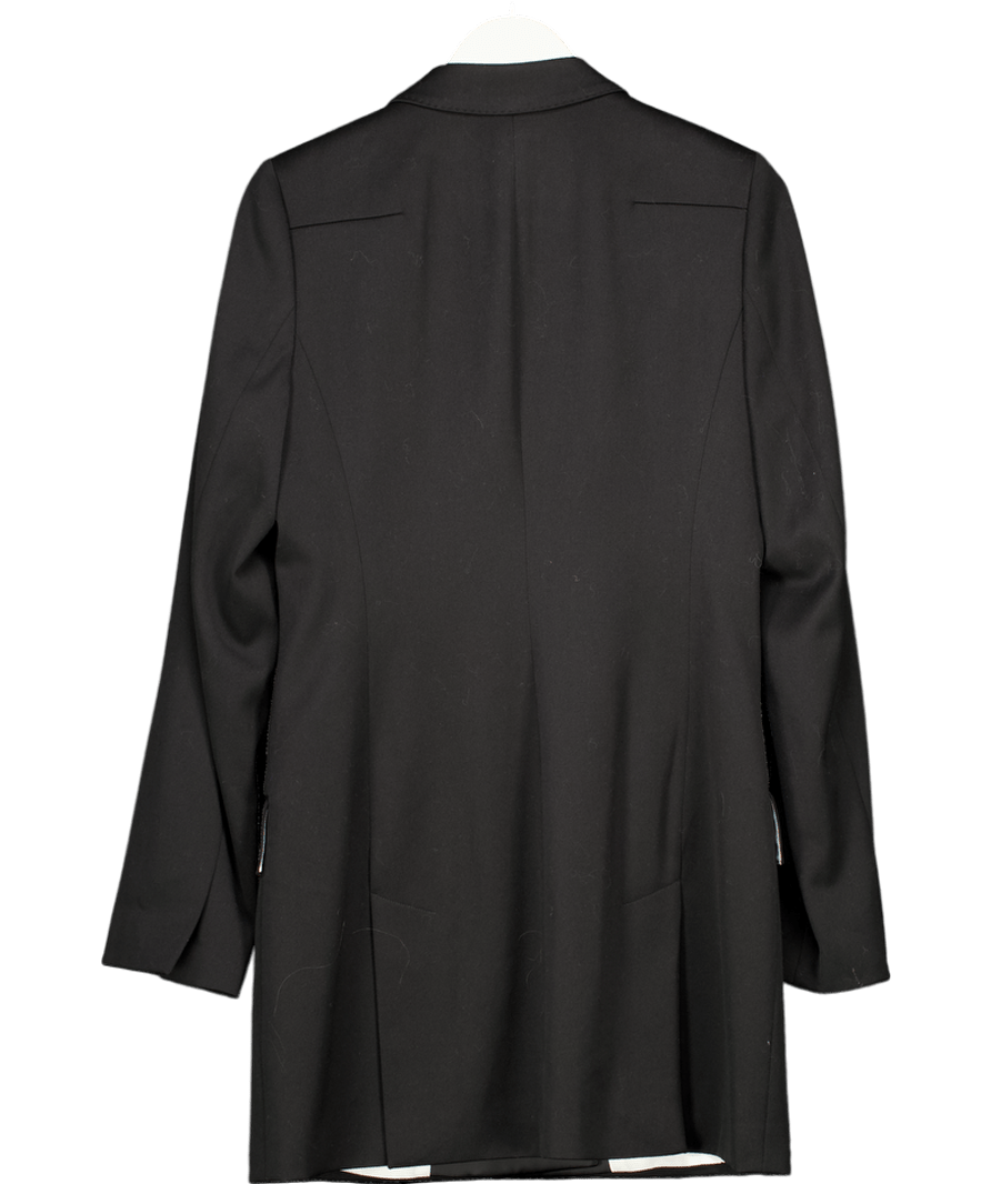 REISS Black Salma Wool - blend Mini Blazer Dress UK 12 - Reliked