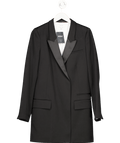 REISS Black Salma Wool - blend Mini Blazer Dress UK 12 - Reliked