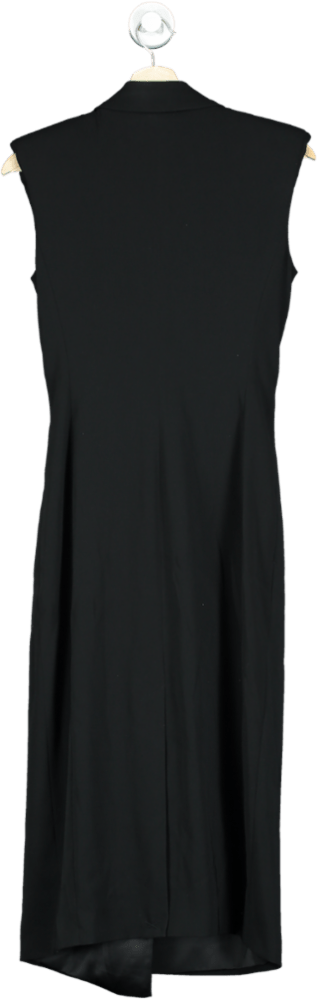 REISS Black Tux Bodycon Midi Dress UK 6 - Reliked