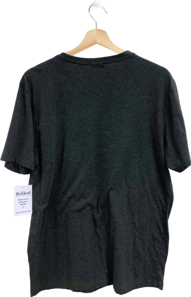 Reiss Charcoal Crew Neck T-Shirt UK L - Reliked