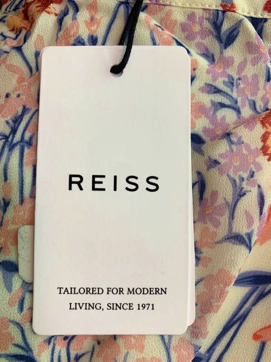 Reiss Coral White Elle - Meadow Print Flippy Skirt UK 6 - Reliked