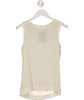 REISS Cream Kali Silk Sleeveless Top UK 4 - Reliked