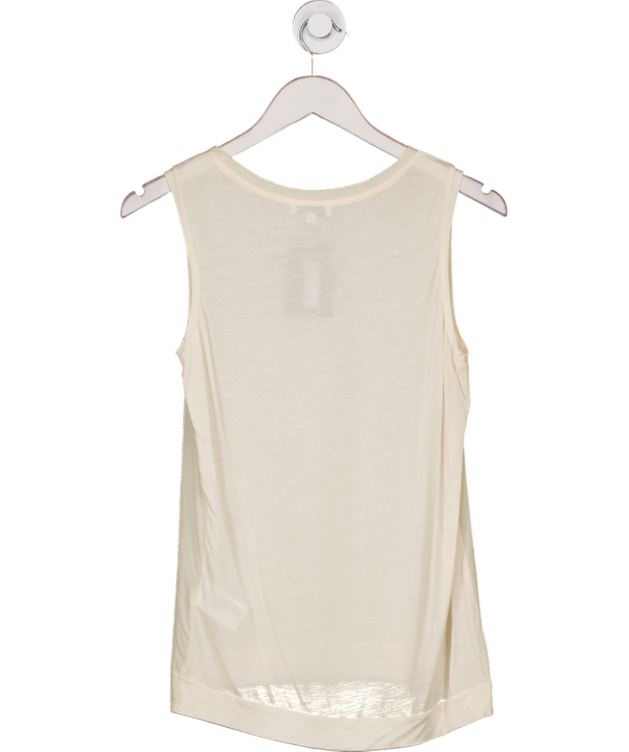 REISS Cream Kali Silk Sleeveless Top UK 4 - Reliked