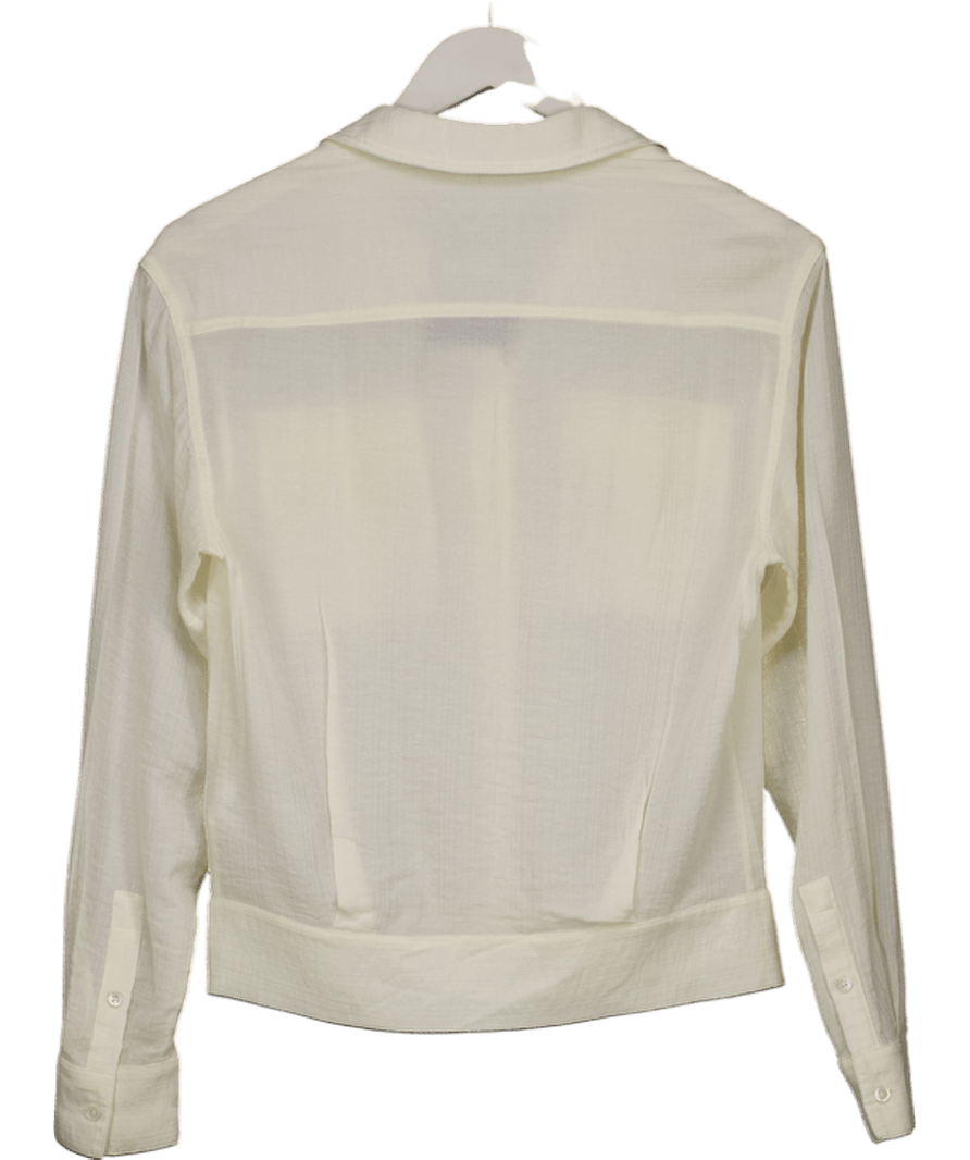 REISS Cream Twin Pocket Shirt UK 6 - Reliked