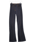 REISS Dark Blue Elsie High Rise Flared Jeans W25 - Reliked