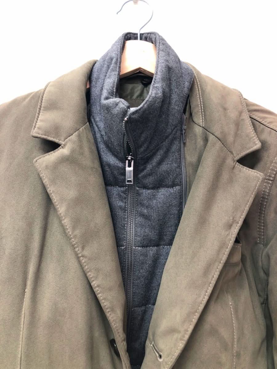 Reiss Green Coat with Inner Layer UK L - Reliked
