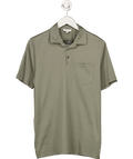 REISS Green Elliot Mercerised Egyptian Cotton Polo UK M - Reliked