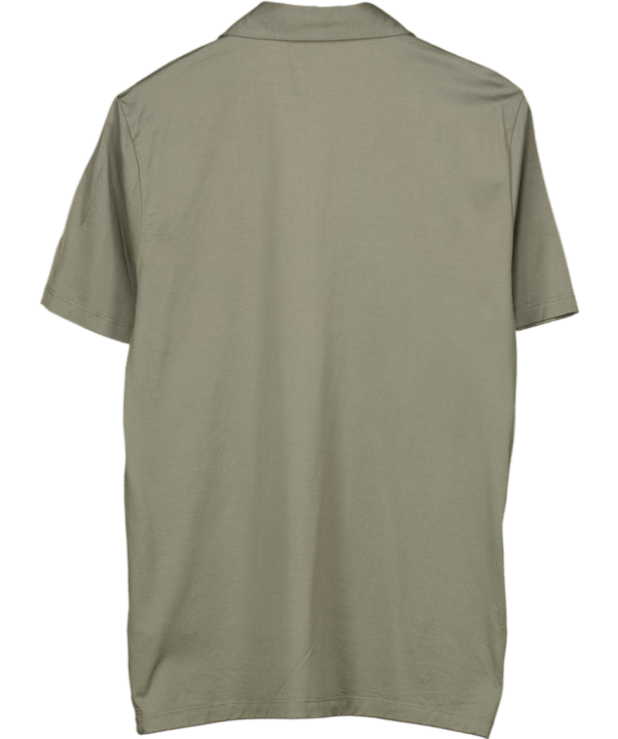 REISS Green Elliot Mercerised Egyptian Cotton Polo UK M - Reliked