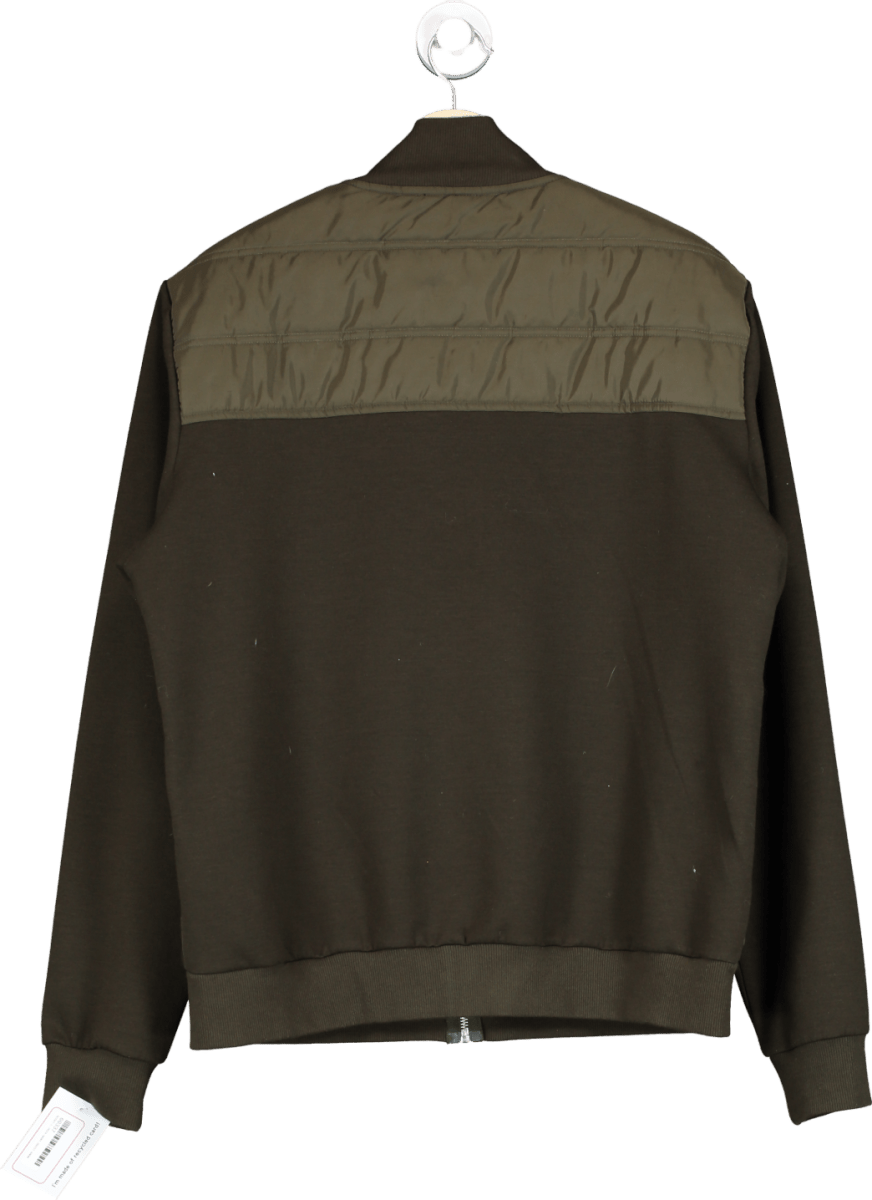 Reiss Khaki Quilted front Bomber Jacket UK XL - Reliked