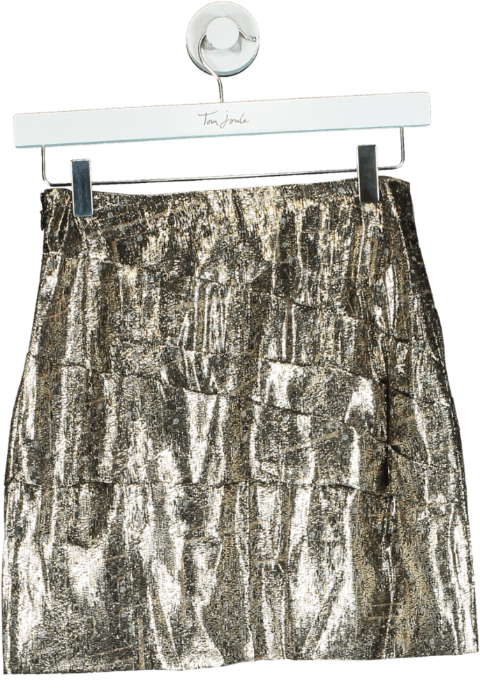 REISS Miller Metallic Mini Skirt UK 4 - Reliked