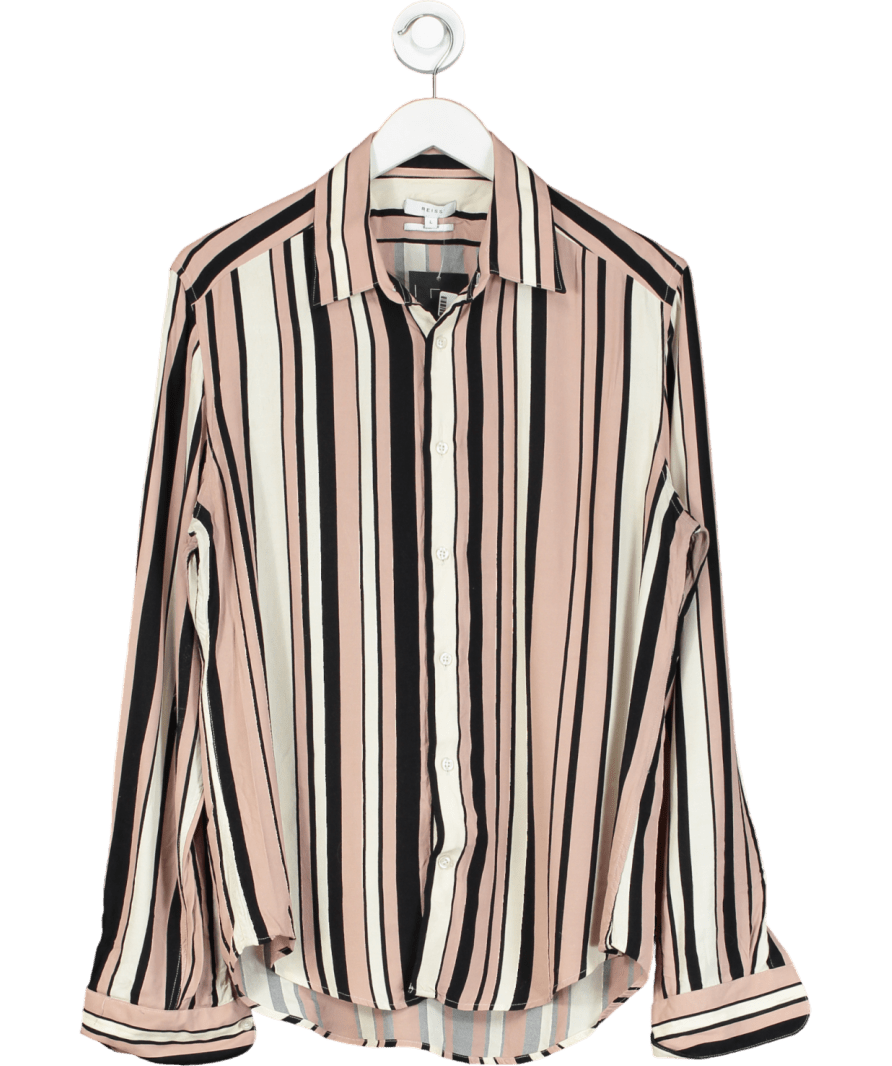 REISS Pink Deck Striped Shirt UK L - Reliked