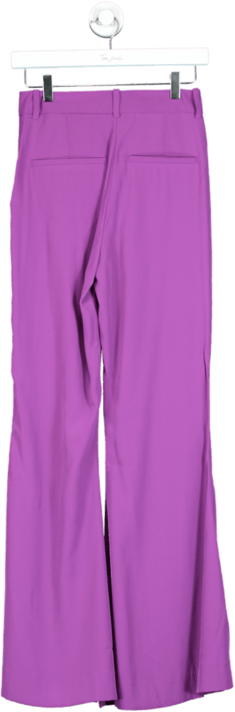 REISS Purple Gabi Fluid Flare Trousers UK 4 - Reliked