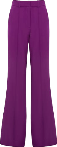 REISS Purple Gabi Fluid Flare Trousers UK 4 - Reliked
