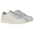 REISS White Leanne Low Top Leather Trainer UK 4 EU 37 👠 - Reliked