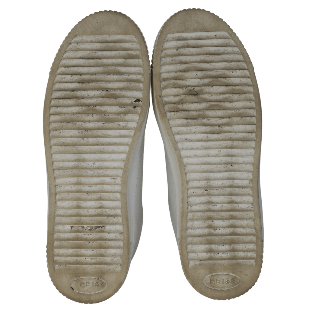 REISS White Leanne Low Top Leather Trainer UK 4 EU 37 👠 - Reliked