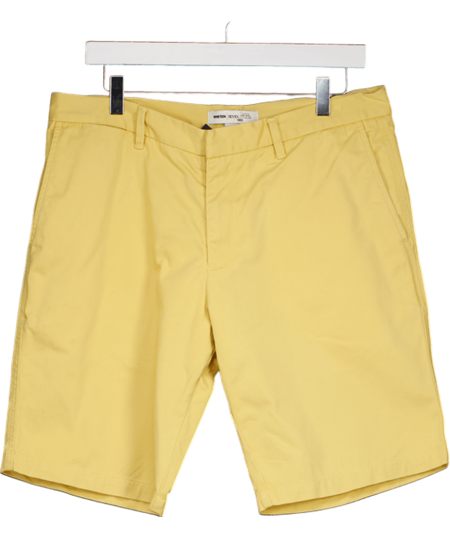 REISS Yellow Chino Shorts W32 - Reliked