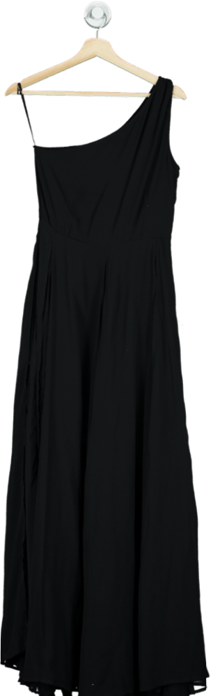 Religion Black One - Shoulder Maxi Dress UK 8 - Reliked