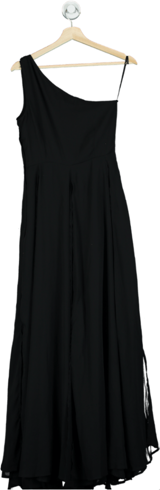 Religion Black One - Shoulder Maxi Dress UK 8 - Reliked