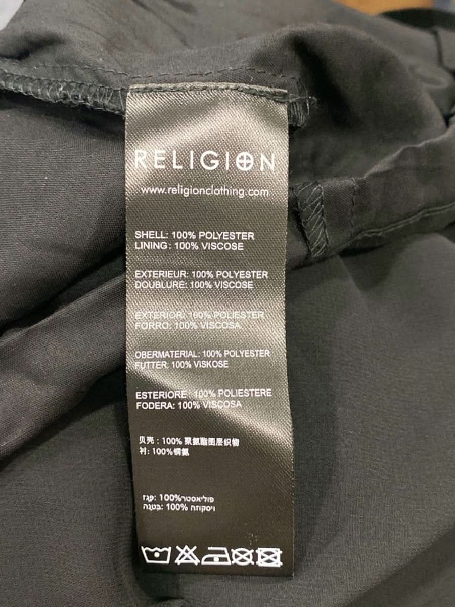 Religion Black One - Shoulder Maxi Dress UK 8 - Reliked