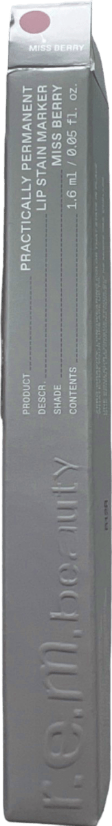 Rembeauty Practically Permanent Lip Stain Marker Miss Berry 1.6ml - Reliked