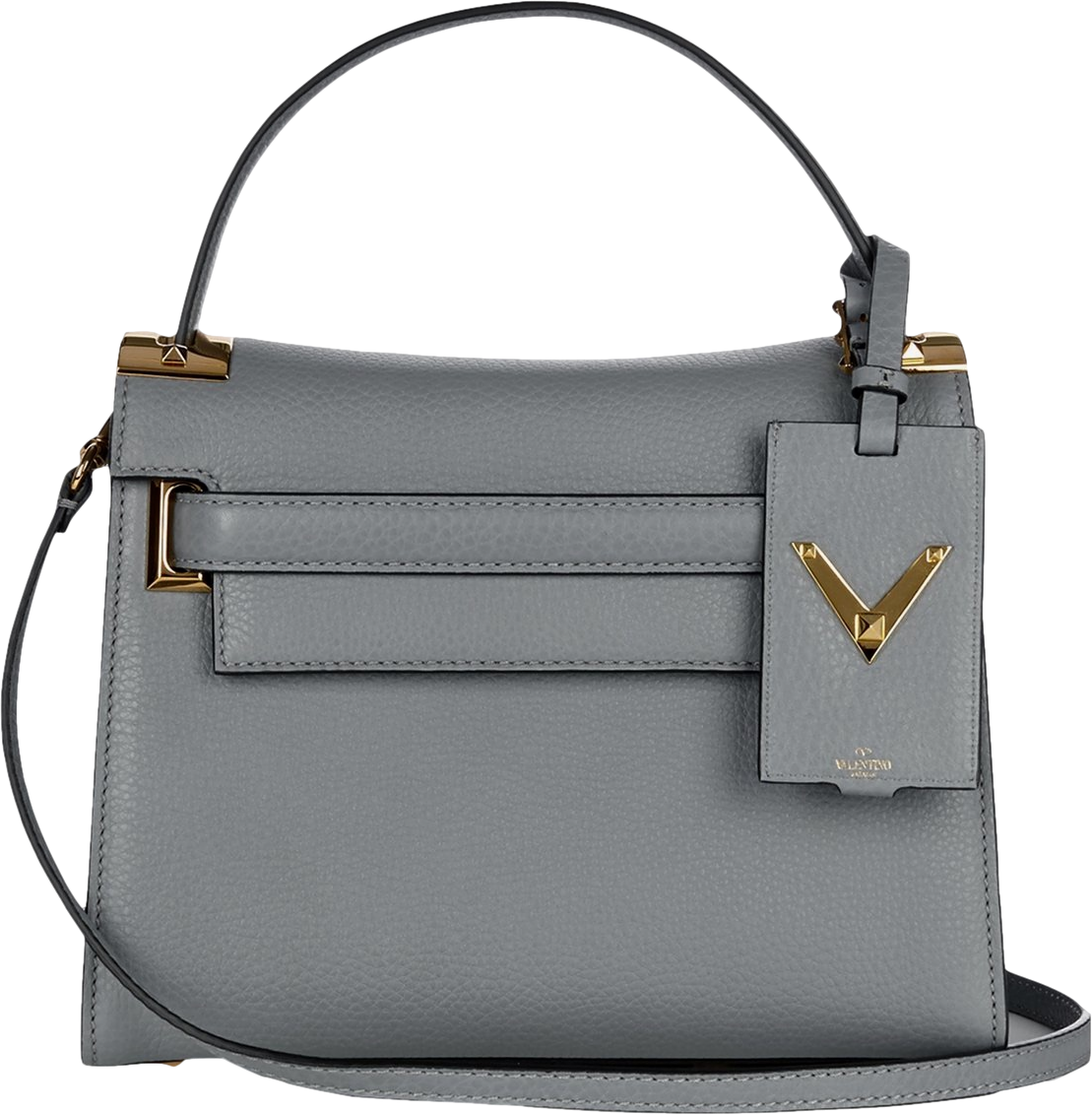 Grey valentino rockstud bag clearance